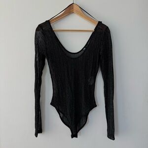 5/$40 Zara sheer Bodysuit size M